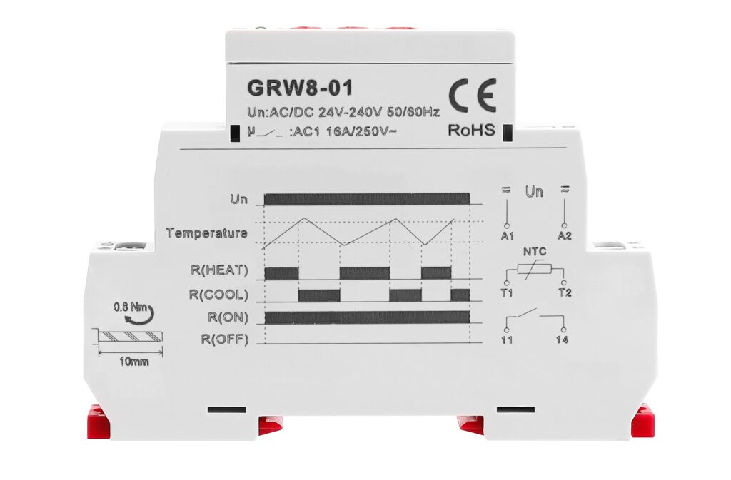 GEYA GRW8-01 Temperature Control Relay 16 Amp AC - NovusDash Shop