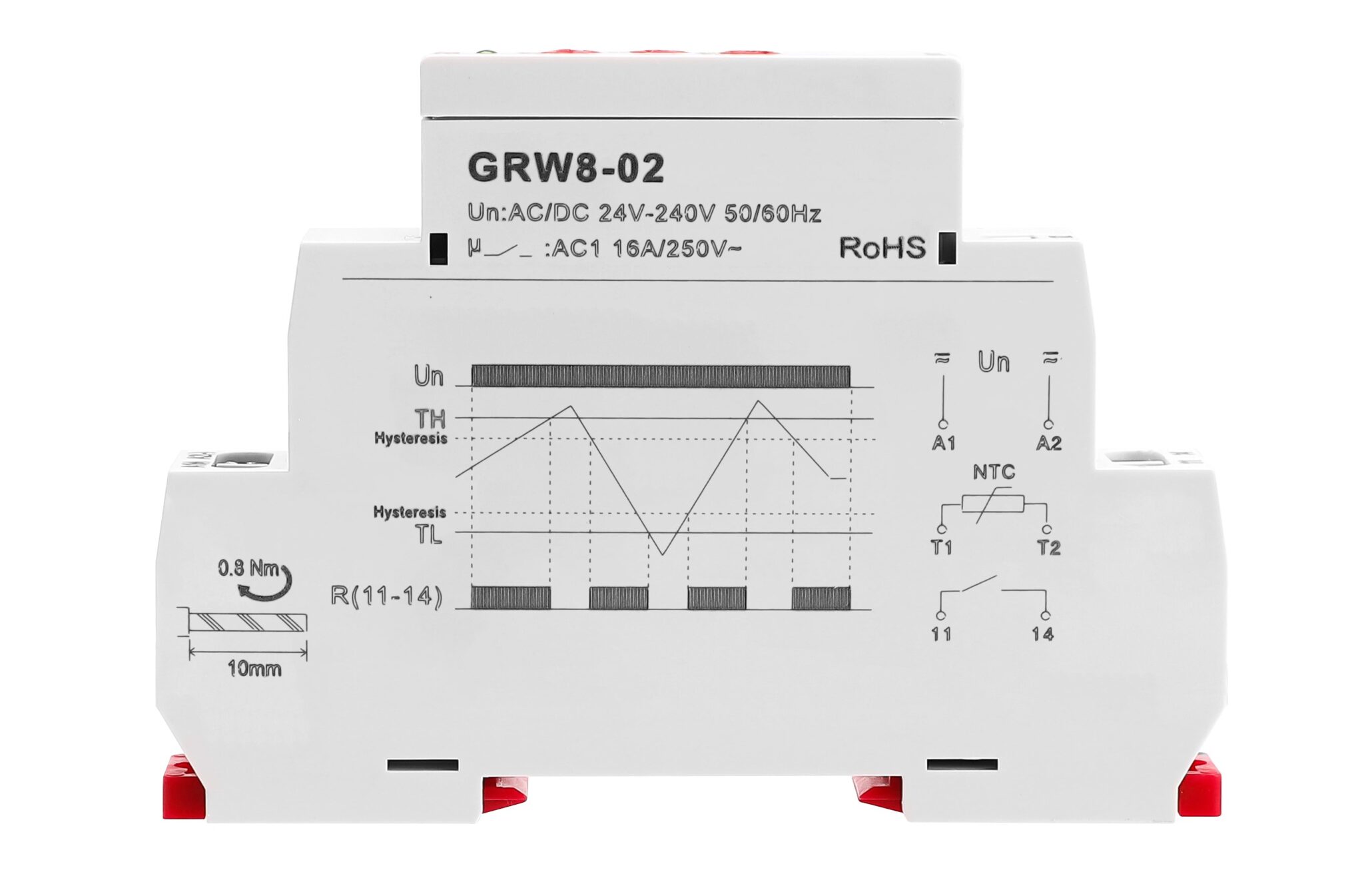 GEYA GRW8-02 Temperature Range Control Relay 16 Amp AC - NovusDash Shop