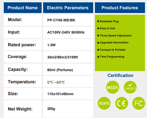PP-CY06 Luxury Aroma Diffuser