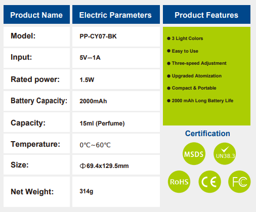 PP-CY07 Luxury Aroma Diffuser